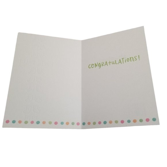 New Baby Shower Greeting Card Bootie Call Unisex Congratulations Fuzzy Flocked - Picture 7 of 8